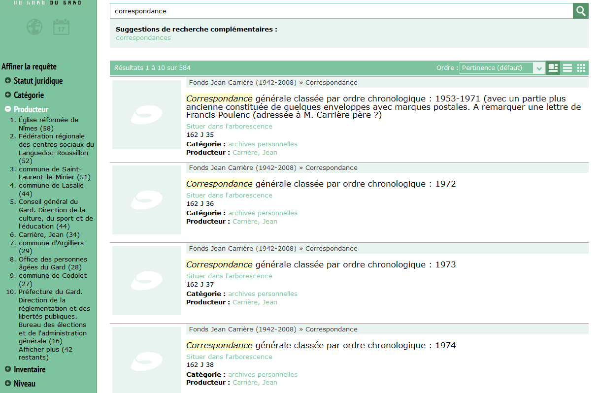 facettes archivistiques