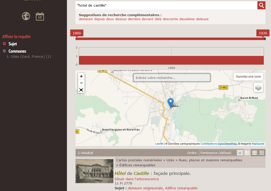 lancement d'une requête précise