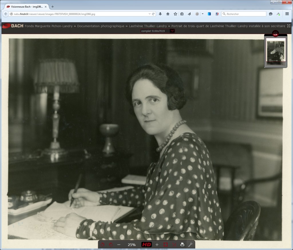 Image sur le site d'origine après un clic sur la vignette à partir du portail européen des archives