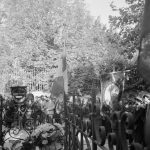 Cérémonie du 11 novembre. Monument aux morts. Pendant les discours